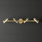 Applique murale minimaliste en métal avec LED pour la décoration de salle de bain