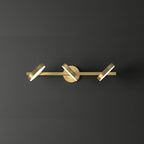 Applique murale minimaliste en métal avec LED pour la décoration de salle de bain