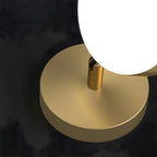 Applique murale minimaliste en métal avec LED pour la décoration de salle de bain