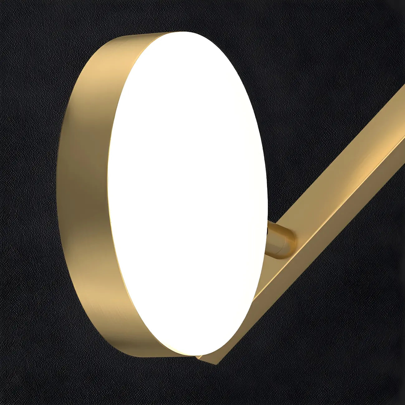 Applique murale minimaliste en métal avec LED pour la décoration de salle de bain