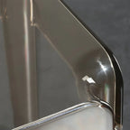 Tabouret de bar carré moderne à quatre pieds en acrylique
