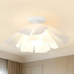 Plafonnier semi-encastré LED élégant à motif floral pour chambre