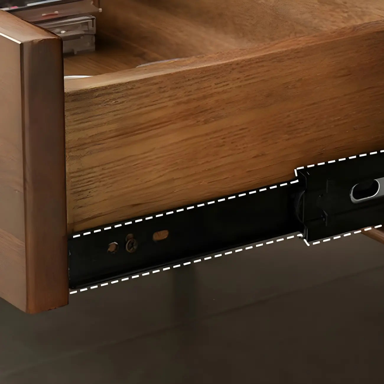 79 Mobile porta TV con gambe in legno marrone nordico a giorno