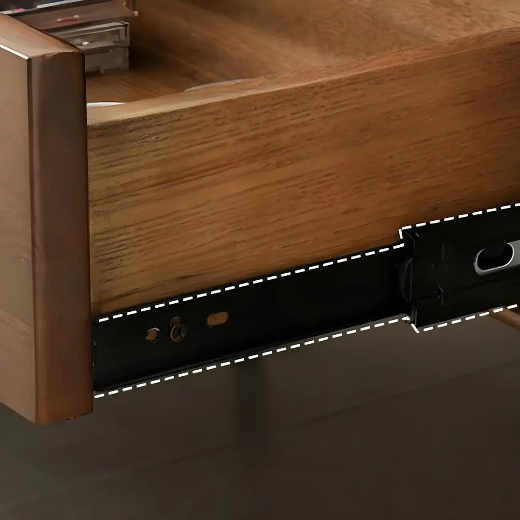 79 Mobile porta TV con gambe in legno marrone nordico a giorno