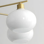Applique murale globe en laiton glamour avec LED pour chambre à coucher