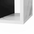 Meuble TV Extensible avec 2 Tiroirs et 4 Étagères
