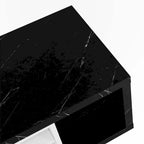 Meuble TV Extensible avec 2 Tiroirs et 4 Étagères