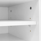 Meuble TV Extensible avec 2 Tiroirs et 4 Étagères