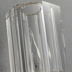 Mini applique murale cylindrique en cristal doré, moderne et élégante