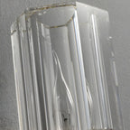Mini applique murale cylindrique en cristal doré, moderne et élégante