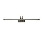 Applique murale classique en tube métallique avec LED intégrée pour salle de bain