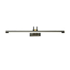 Applique murale classique en tube métallique avec LED intégrée pour salle de bain