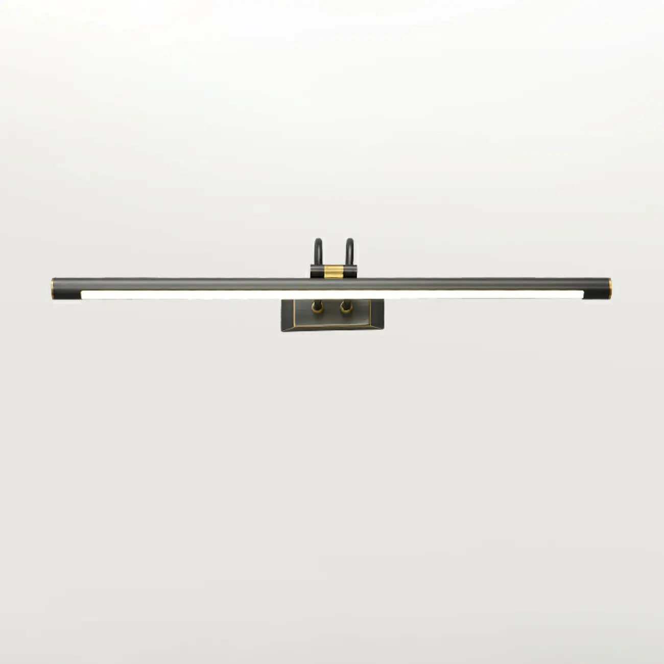 Applique murale classique en tube métallique avec LED intégrée pour salle de bain