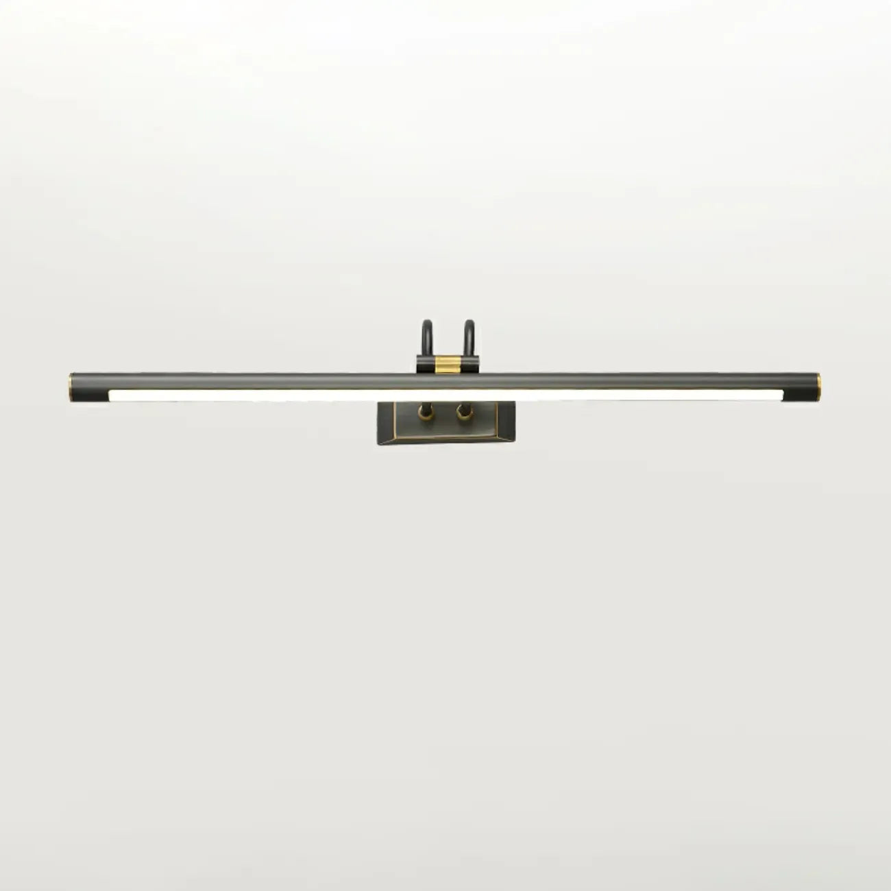 Applique murale classique en tube métallique avec LED intégrée pour salle de bain