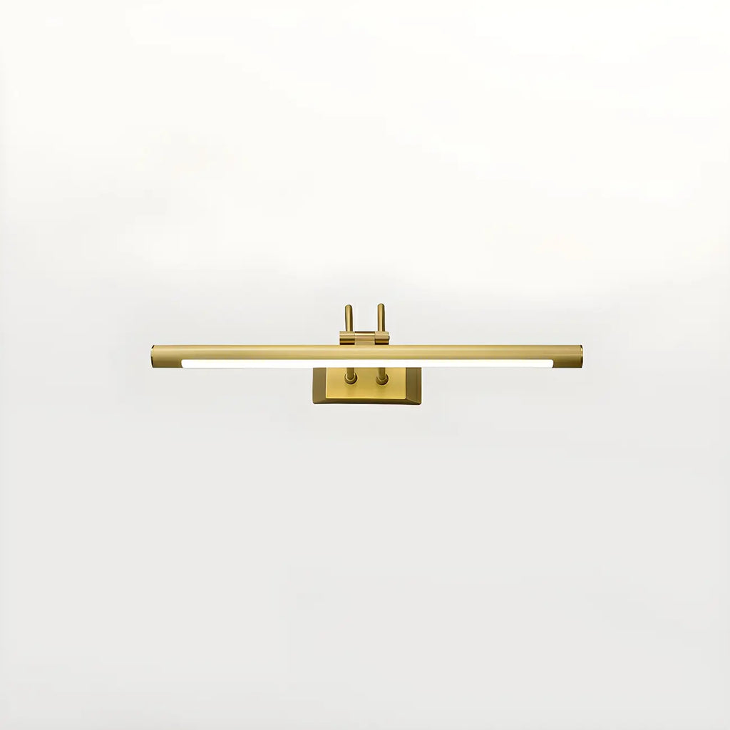 Applique murale classique en tube métallique avec LED intégrée pour salle de bain