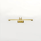 Applique murale classique en tube métallique avec LED intégrée pour salle de bain