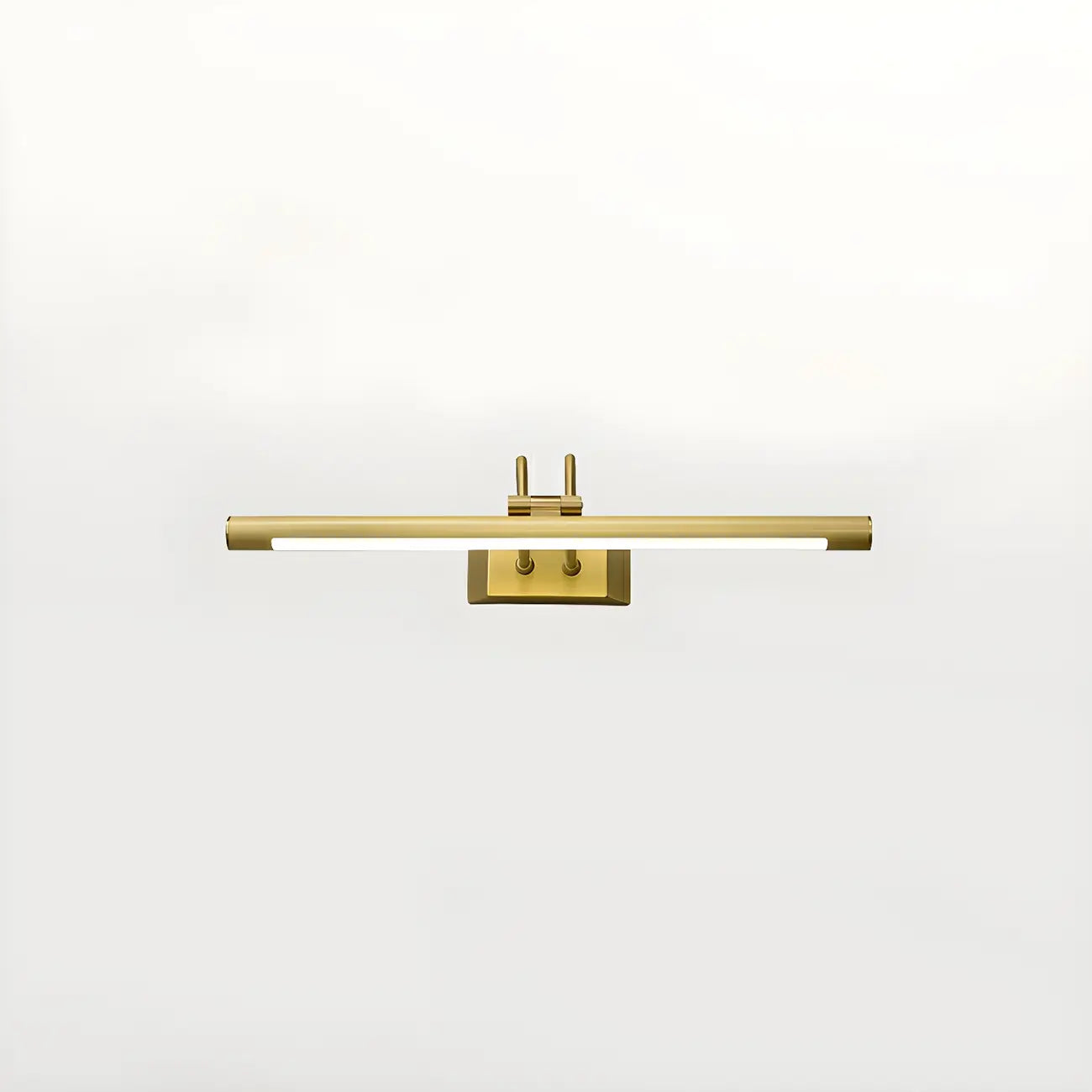 Applique murale classique en tube métallique avec LED intégrée pour salle de bain