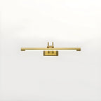 Applique murale classique en tube métallique avec LED intégrée pour salle de bain