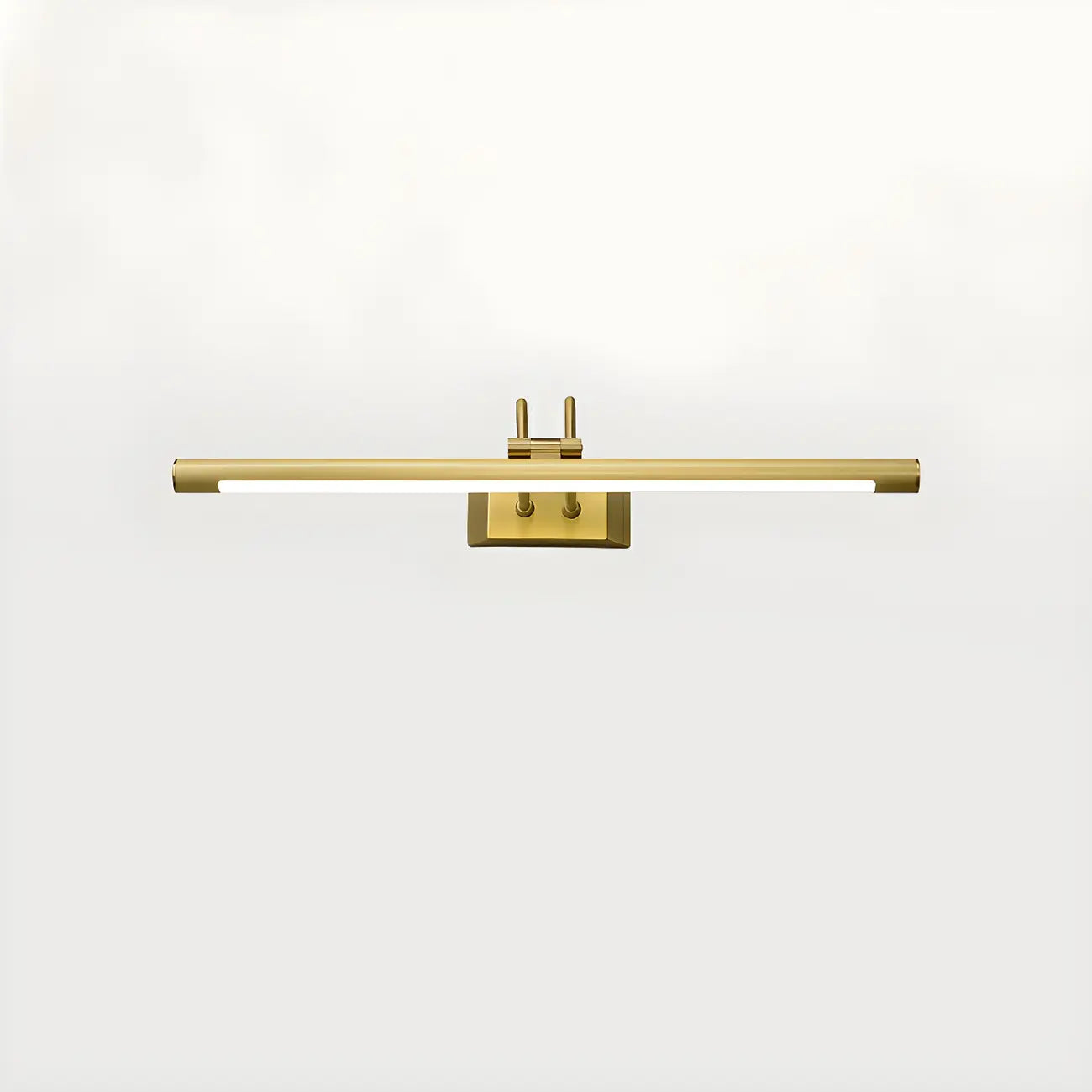 Applique murale classique en tube métallique avec LED intégrée pour salle de bain
