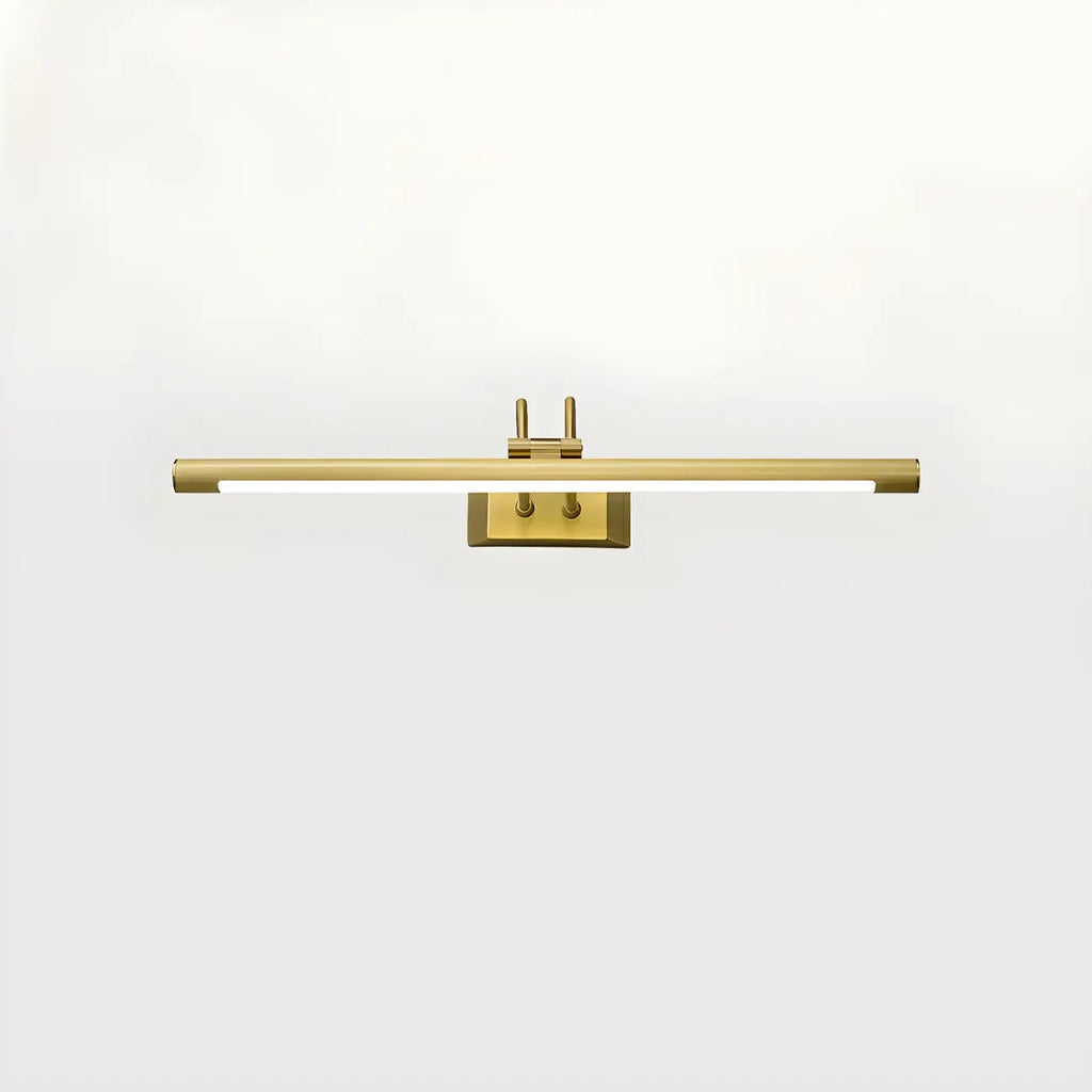 Applique murale classique en tube métallique avec LED intégrée pour salle de bain