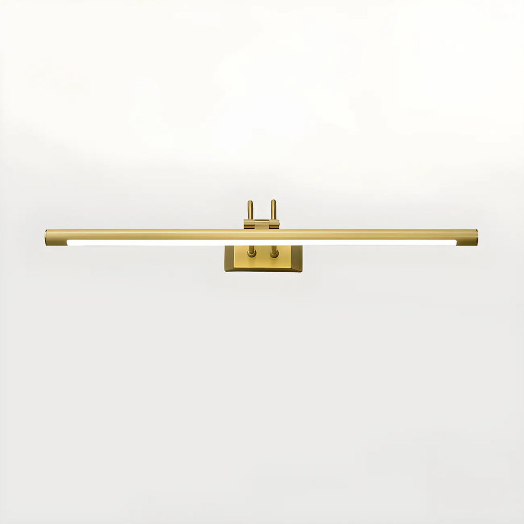 Applique murale classique en tube métallique avec LED intégrée pour salle de bain