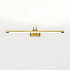Applique murale classique en tube métallique avec LED intégrée pour salle de bain
