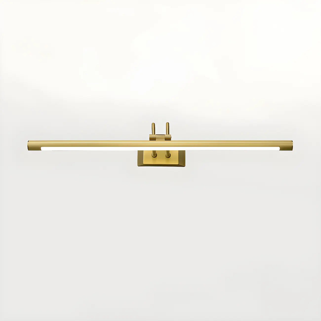Applique murale classique en tube métallique avec LED intégrée pour salle de bain