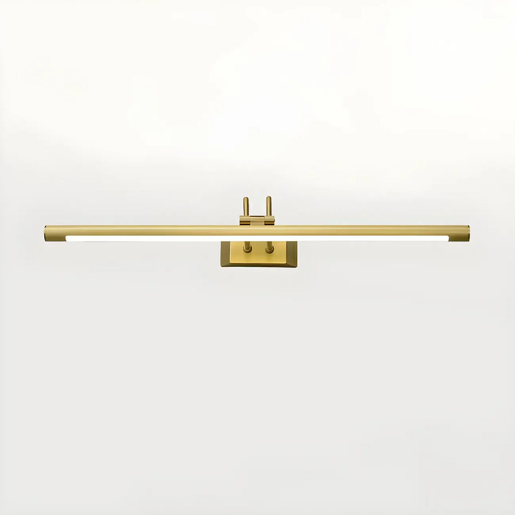 Applique murale classique en tube métallique avec LED intégrée pour salle de bain