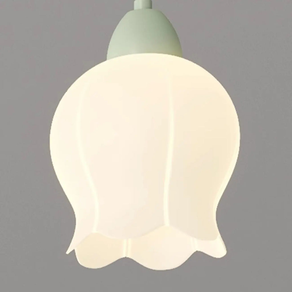 Suspension moderne en verre vert de grande taille pour îlot de cuisine