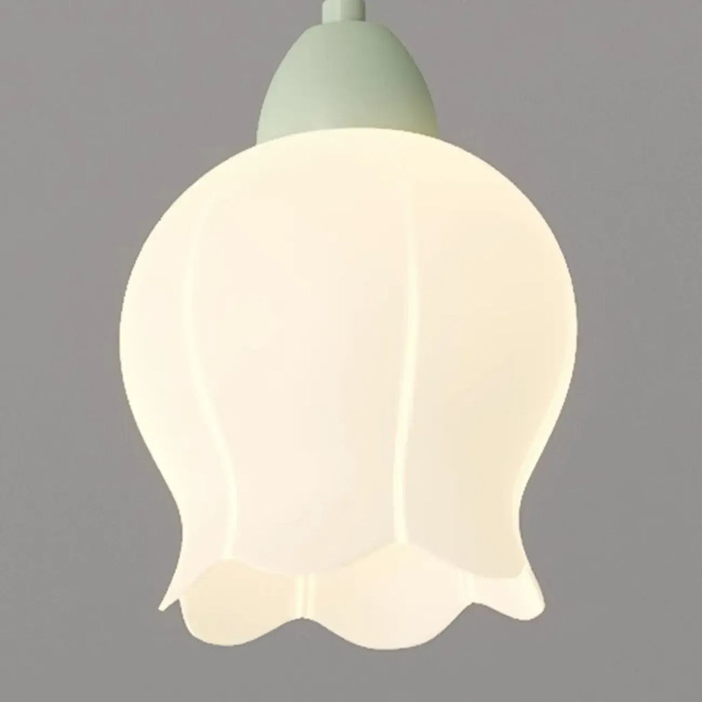 Suspension moderne en verre vert de grande taille pour îlot de cuisine