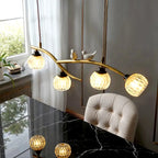 Suspension décorative moderne en cristal avec oiseaux