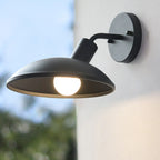 Mini applique murale extérieure moderne en métal noir à LED