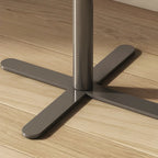 Table de chevet moderne beige en similicuir beige avec tiroir en métal croisé