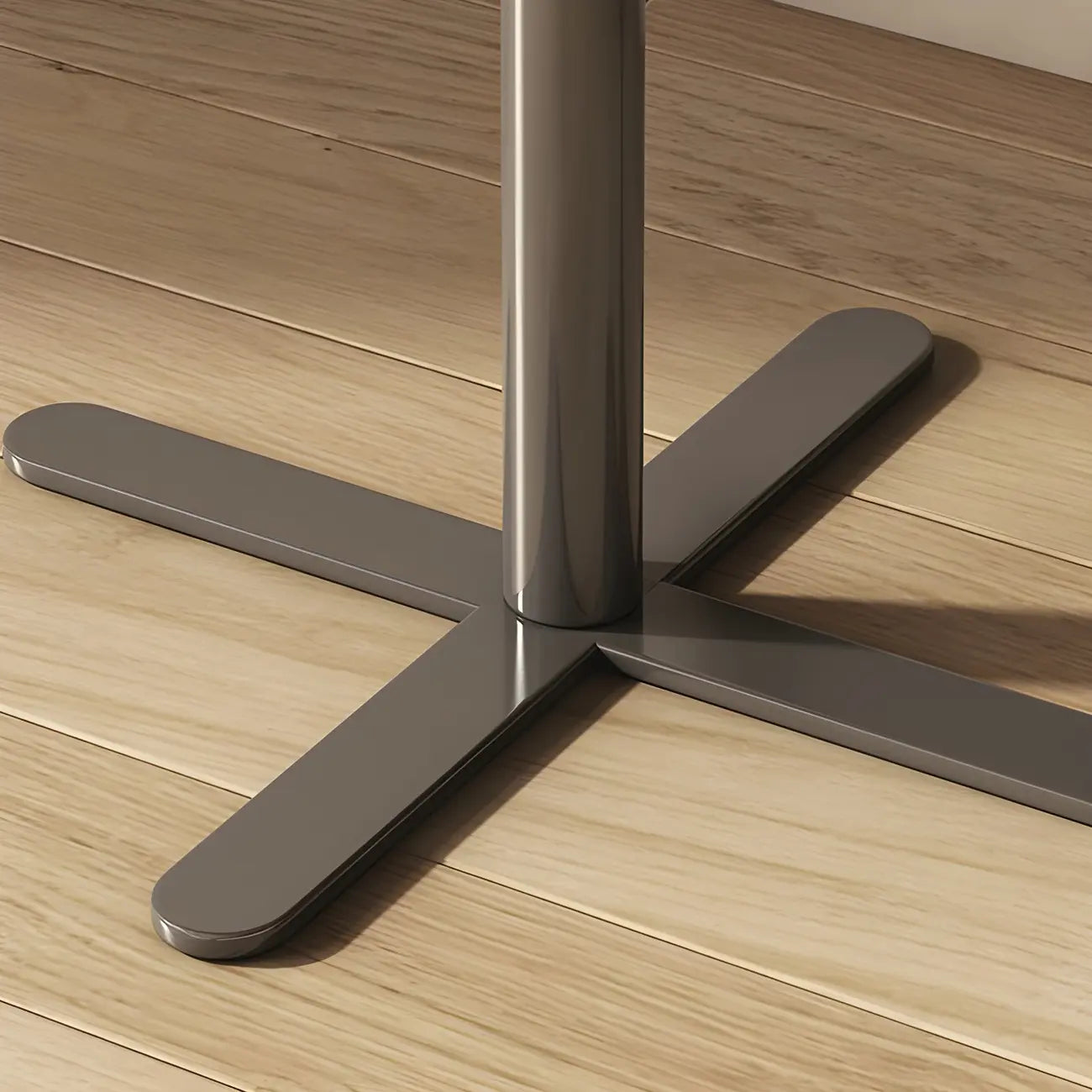 Table de chevet moderne beige en similicuir beige avec tiroir en métal croisé