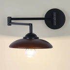 18 Lampade da parete a braccio orientabile piccole da comodino con paralume in legno