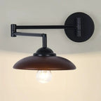 18 Lampade da parete a braccio orientabile piccole da comodino con paralume in legno