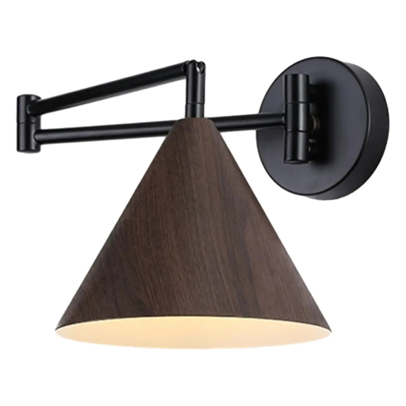 18 Lampade da parete a braccio orientabile piccole da comodino con paralume in legno