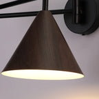 18 Lampade da parete a braccio orientabile piccole da comodino con paralume in legno