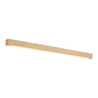 Applique murale LED linéaire minimaliste en bois pour intérieur