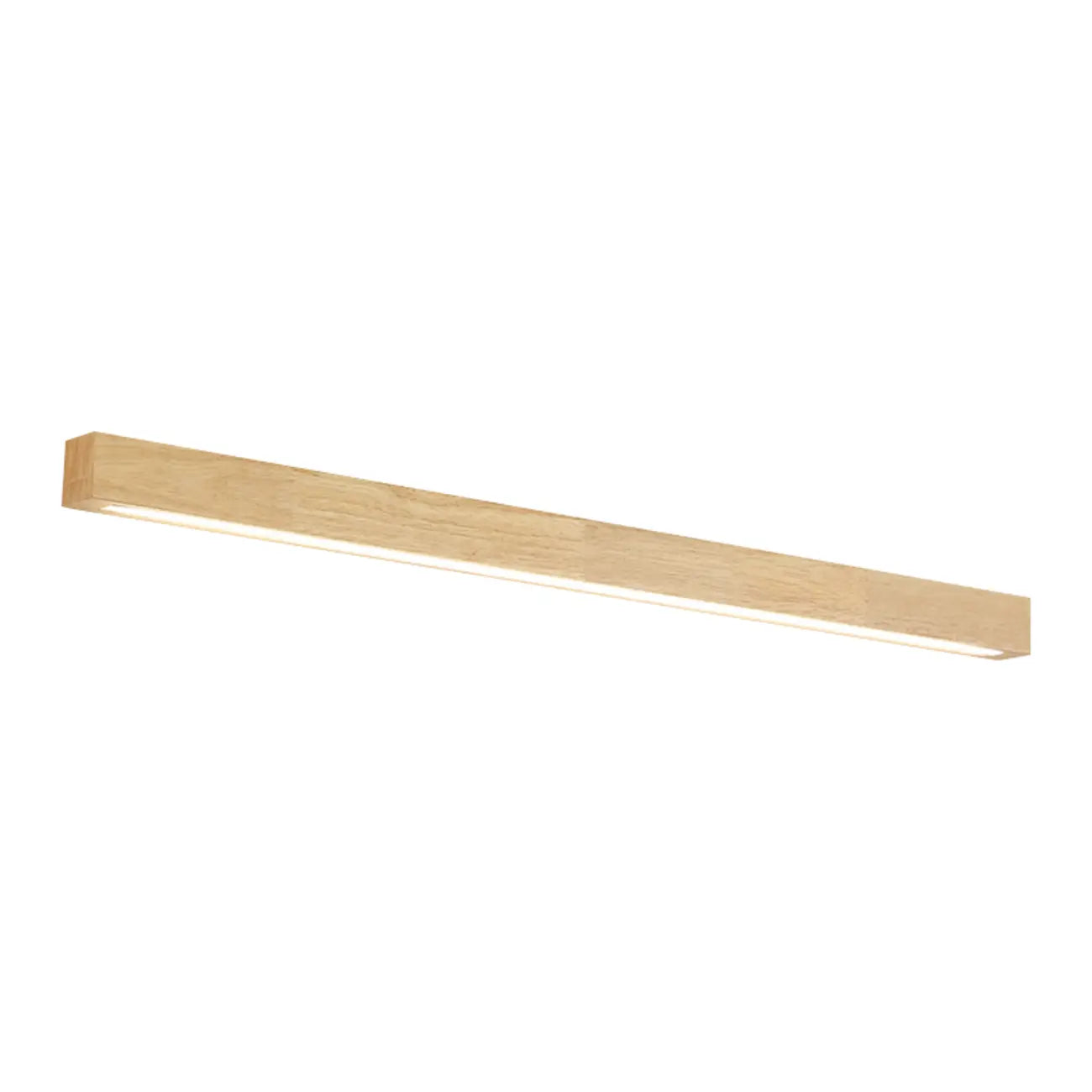 Applique murale LED linéaire minimaliste en bois pour intérieur