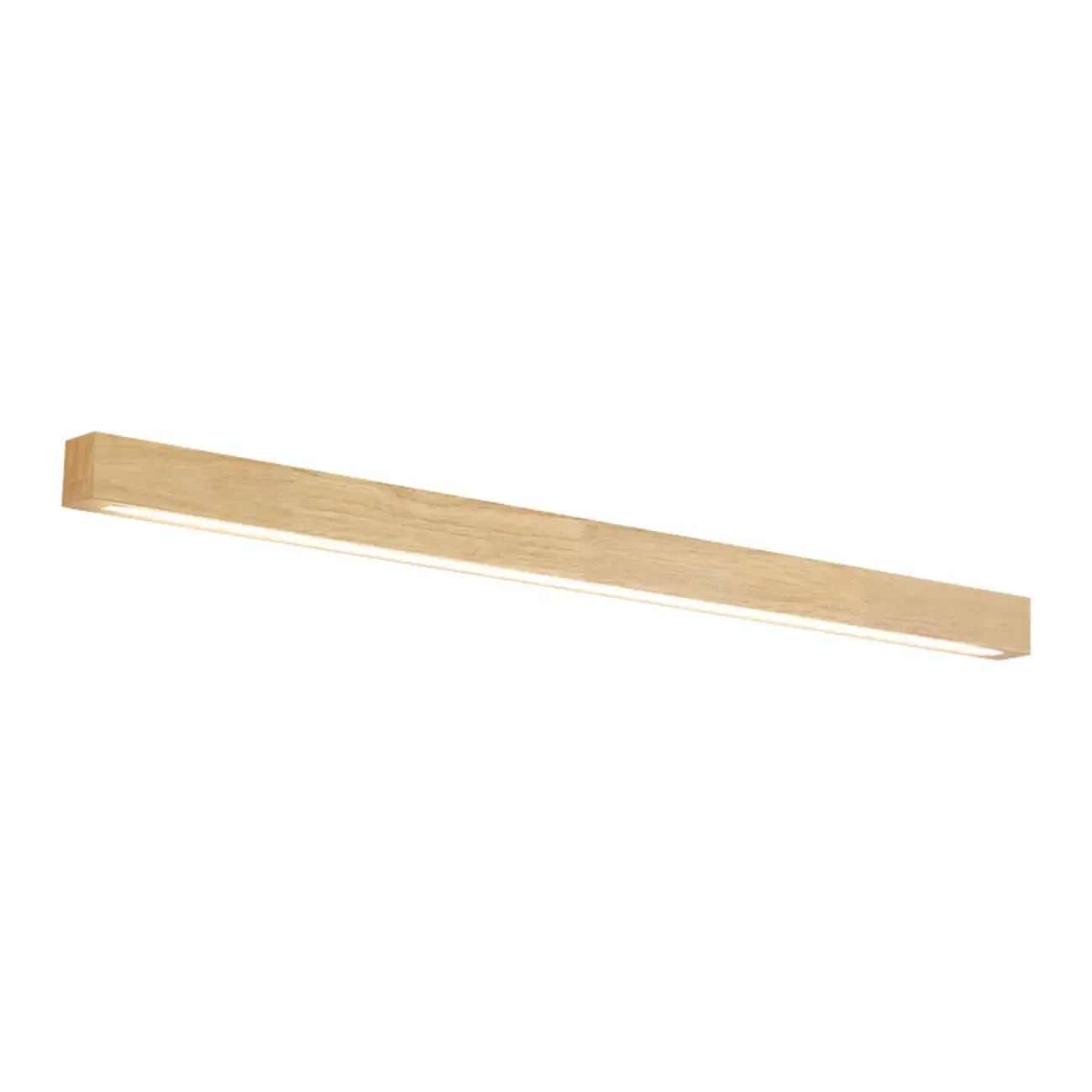 Applique murale LED linéaire minimaliste en bois pour intérieur