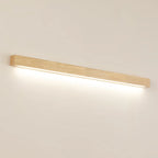 Applique murale LED linéaire minimaliste en bois pour intérieur