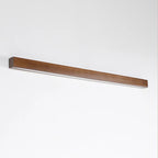 Applique murale LED linéaire minimaliste en bois pour intérieur