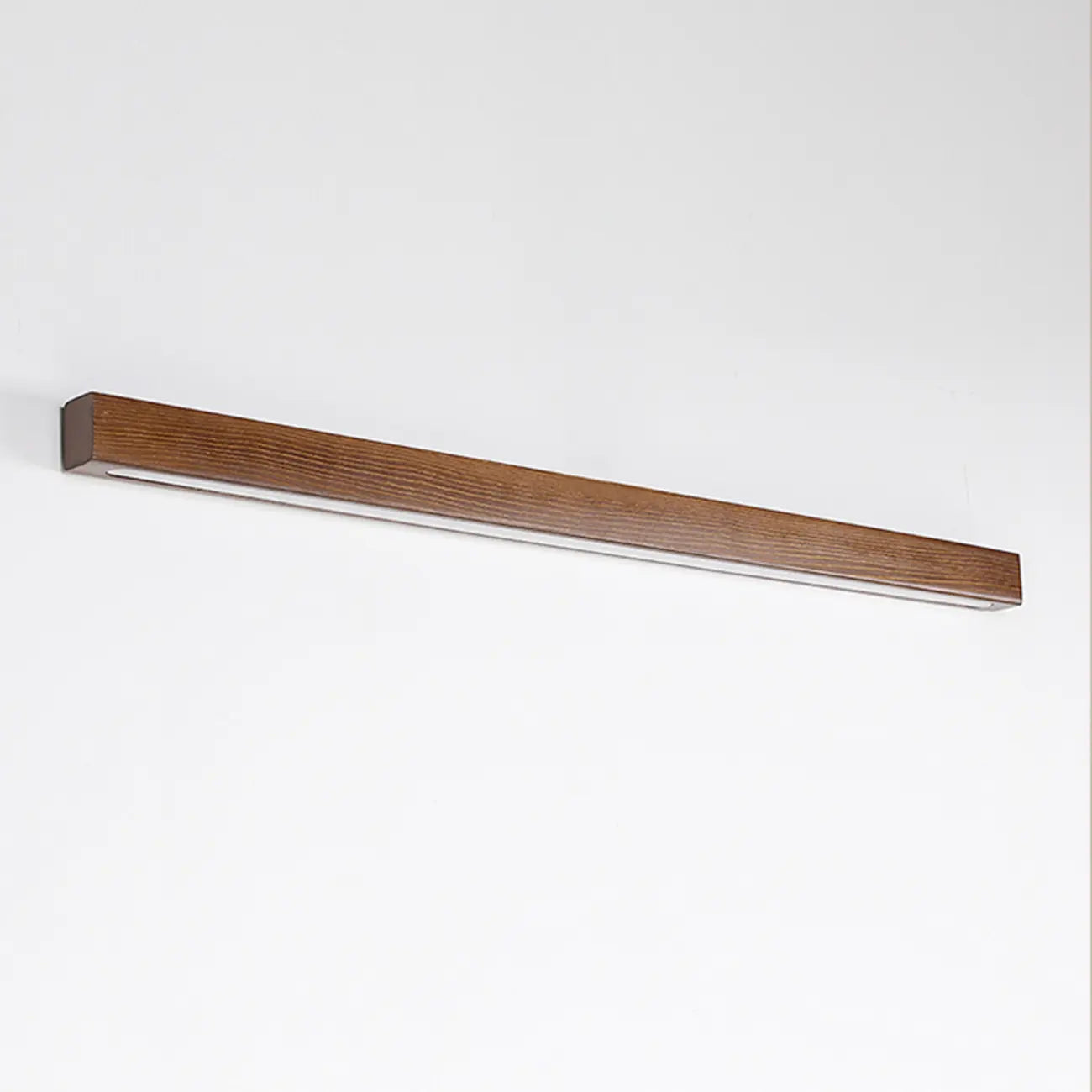 Applique murale LED linéaire minimaliste en bois pour intérieur
