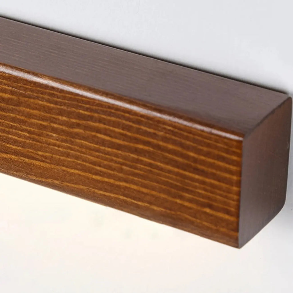 Applique murale LED linéaire minimaliste en bois pour intérieur