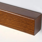 Applique murale LED linéaire minimaliste en bois pour intérieur