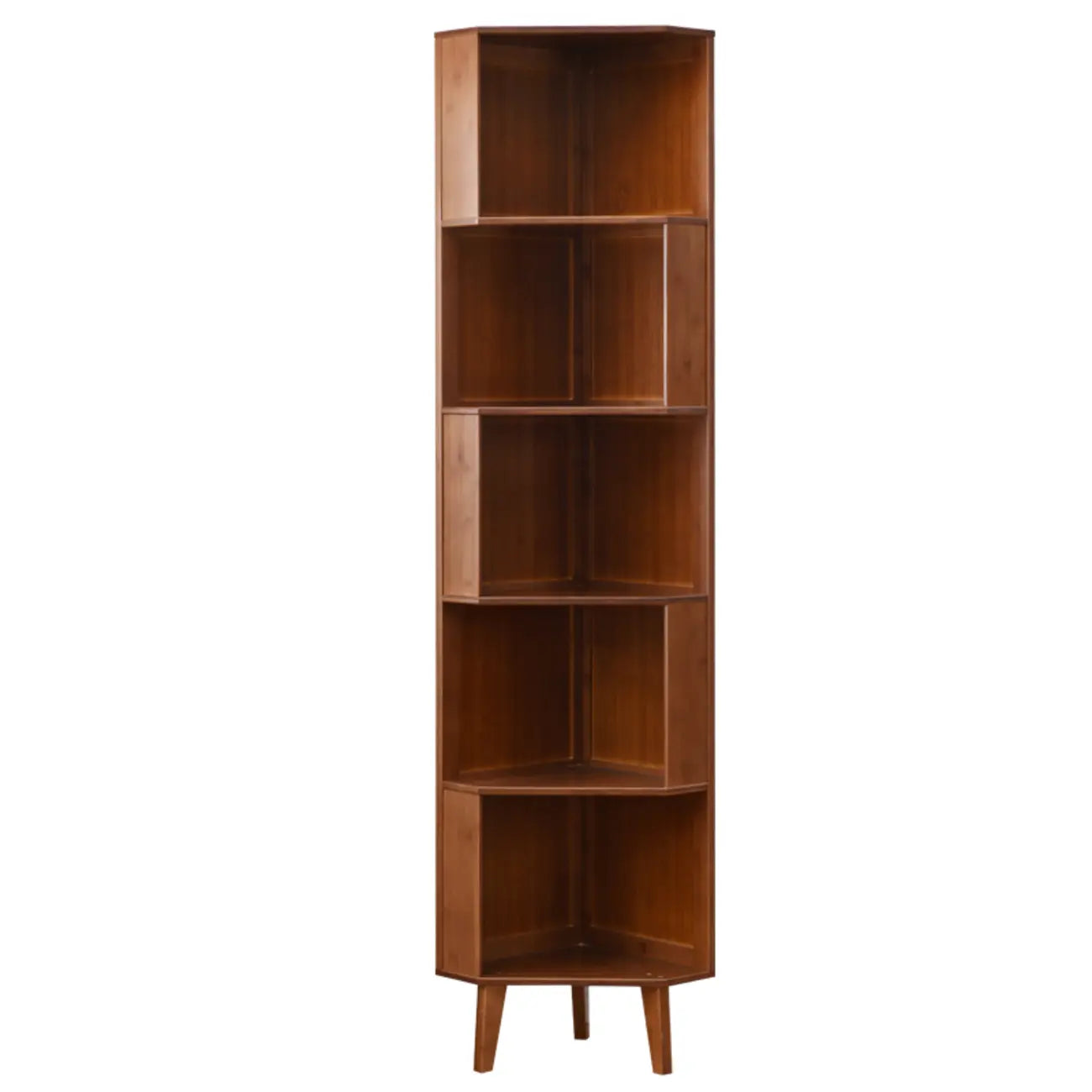 Armoire de rangement d'angle moderne en bois brun pour la maison