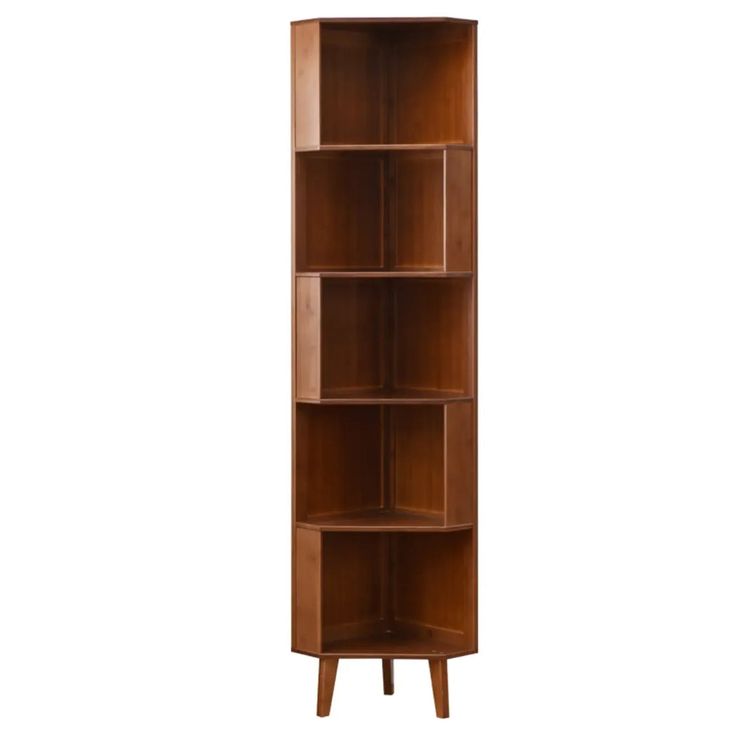 Armoire de rangement d'angle moderne en bois brun pour la maison