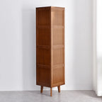 Armoire de rangement d'angle moderne en bois brun pour la maison