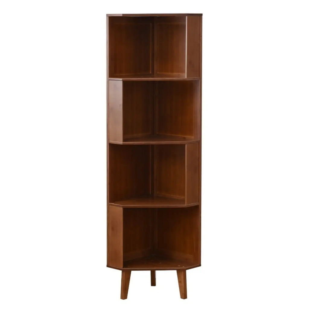 Armoire de rangement d'angle moderne en bois brun pour la maison